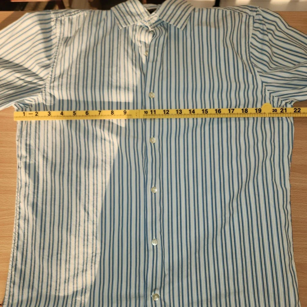 Banana Republic Classic Fit Men's Striped Long Sleeve‎ Button Down Shirt Size M